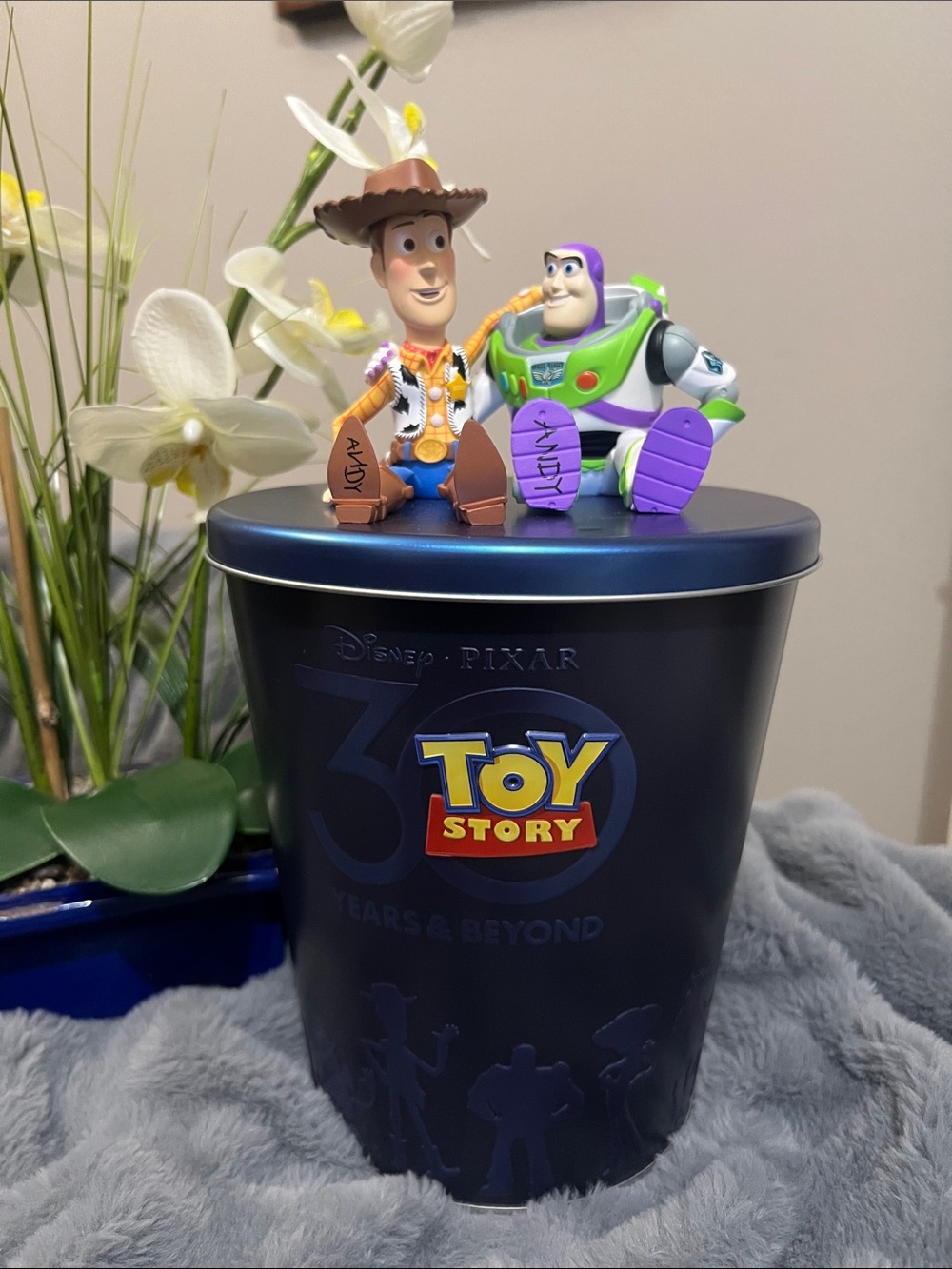 Disney Pixar Toy Story Woody & Buzz Lightyear Collectible Tin - Blue NWOT
